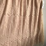 Anthropologie ASTR Dress Blush Pink High Neck Lace Overlay Shift Mini Sz S BNWT  Photo 7