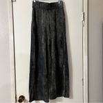 SAVVI Natasha Velour Velvet Wide Leg Pants Pull On Gray Waistband Track M Size M Photo 4