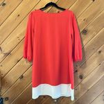 White plum dark pink & white colorblock long sleeve shirt dress Size L Photo 5