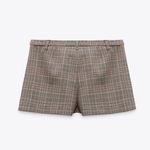 ZARA NWT PLAID SKORT Photo 5