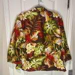 SilkLand Women's Tropical fall Floral Blaser Photo 3