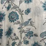 Vintage Silk Floral Women's Kimono Robe Blue Photo 5