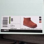 SO  Lupita Women's Low Boots Faux Fur Lined Chestnut Color Size 8 New in Box Photo 9