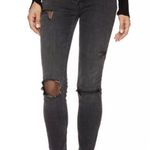 Free People  black distressed fishnet jeans Photo 3