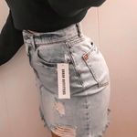 Urban Outfitters New BDG Denim Distressed Skirt Photo 0