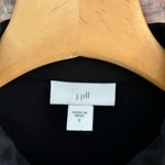 J. Jill Black Collared Button Front Shirt Dress Pima Cotton, S Photo 3