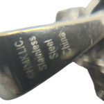 Stainless Steel Rhinestone Cross Pendant Chain Necklace Silver Pink Bling Girlie Photo 1