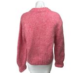 H&M Women's Pink Wool Mohair Mock Neck Long Sleeve Knit Pullover Sweater Top S Photo 1