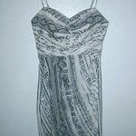 Twelfth Street Cynthia Vincent 4 XS Silk White Snake Mini Dress Gray Photo 0