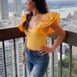 ZARA NWT  Yellow Ribbed Bodysuit Photo 1