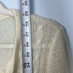 prAna  cream knit XL fringe boho sweater Photo 5