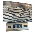 Talbots Navy Blue White Short Sleeve Popover V-neck Nautical Picnic Top 2X Photo 9