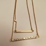 Set of 2 bar necklaces Gold Photo 1