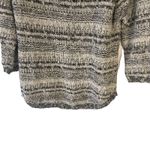 Lucky Brand Women's Size Small Black White Crochet Knit Sweater Photo 2