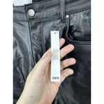 ASOS Faux Vegan Leather Straight Leg Pant Women 32 Black Grunge Preppy Western Photo 3