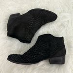 Seychelles  Size 7 Black Reunited Snake Skin Suede Leather Heeled Booties Photo 3