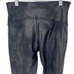 Spanx  Faux Leather Leggings Black Medium High Rise Shaping Power Waistband EUC Photo 3