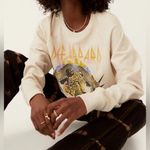 Daydreamer  Women’s Def Leppard Adrenalize Sweatshirt‎ in Ivory Size Med Photo 1