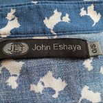 JET by John Eshaya blue‎ white scottie dog shirt OS Size undefined Photo 2