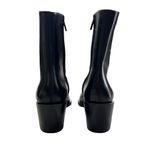 Alexander McQueen NEW Women’s Punk Smooth Leather Western Booties size 37 Black Photo 8