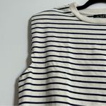 J.Crew  Structured Muscle T-shirt in Stripe Mariner Cotton Size Large Photo 3