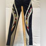 FILA Women’s Sport Leggings XS Black w/ Color Block Multi & White/Silver Photo 2
