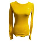 Abercrombie & Fitch  Y2K Yellow Fitted Long Sleeve Tee (S) Photo 1