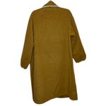 Women's Double Long Sleeved Braided Lapel Long Coat Loose 80s Jacket. Size S Brown Photo 7