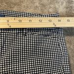 Old Navy  Pants Womens 6 Pixie Mid Rise Gingham Plaid Black White Ankle Preppy Photo 4