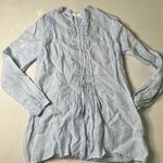 CP Shades  Blue White Straiped Tunic Button Down Photo 2