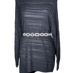 St. John Black Asymmetrical Knit Tunic Sweater. Size M. Quiet Luxury Whimsigoth Photo 6