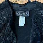 Alex Evenings  Women's Size 18W  Cardigan Black Silver Sparkle Photo 2