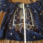 Ecote Blouse Sz XS Cold Shoulder Hipster Bohemian Western Coastal Cow Girl Rodeo Photo 10