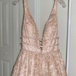Jovani Rose Gold Prom Dress Photo 7