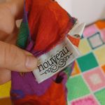 American Vintage Nouveau Floral Flowers Vintage Retro Bright Rayon Size Medium M Shirt Blouse Photo 8