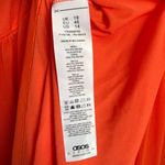 ASOS NWT Coral Orange Mesh Overlay Empire Waist Skater Maxi Dress 14 Photo 9