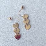 Charming Charlie Three heart dangle earrings Photo 2