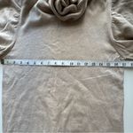 MISA Los Angeles Gabriela Puff Sleeve Cashmere blend Sweater Tan Size Small Photo 7