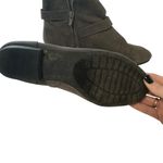 SO  Dark Gray Faux Leather 8.5 Medium Width Bootie Ankle Boot Casual Western Photo 2