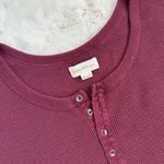 Aritzia TNA Henley Waffle Knit Tunic Longsleeve Tee XXS Photo 2