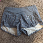 Lululemon Sprinkle  Grey Colorful Speed Up Shorts Photo 0