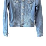 AG Adriano Goldschmied Classic Dark Blue Stretchy Jeans Denim Jacket SZ S#2524 Photo 3