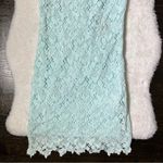 ZARA Light Blue Lace Bodycon Dress Photo 3