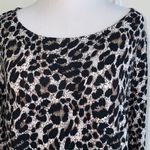 Mario Serrani  large‎ animal print knit top Photo 2