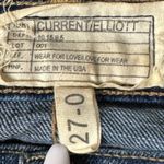 Current/Elliott Current Elliot Jeans 27 The Cut Off Crop Stiletto Darkota With Tribal Cuff Photo 8