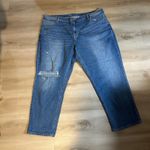 Old Navy Mid-Rise Wow Boyfriend Size 22 Medium Wash Denim Jeans Plus Distressed Photo 1