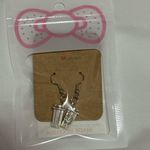 Handmade Coffee Cup Earrings Silver Photo 3