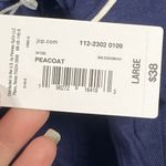 Liz Claiborne Womens Large Vneck Sleepwear Top Navy Blue White Trim Peacoat NEW Photo 5