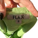 Flax  Women's 100% Linen Green Fundamental Crop Boxy Tank Top, Size S, Like New Photo 2