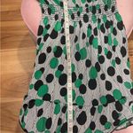 Forever 21  Strapless baby doll top with Green and Black Dots y2k M Photo 5